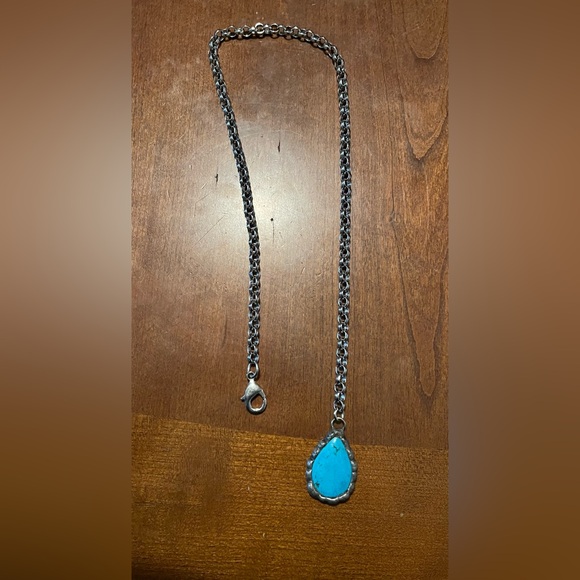“Turquoise” Lariat Style Necklace - Picture 2 of 4